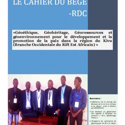 journal trimestriel, Le cahier du bege-rdc